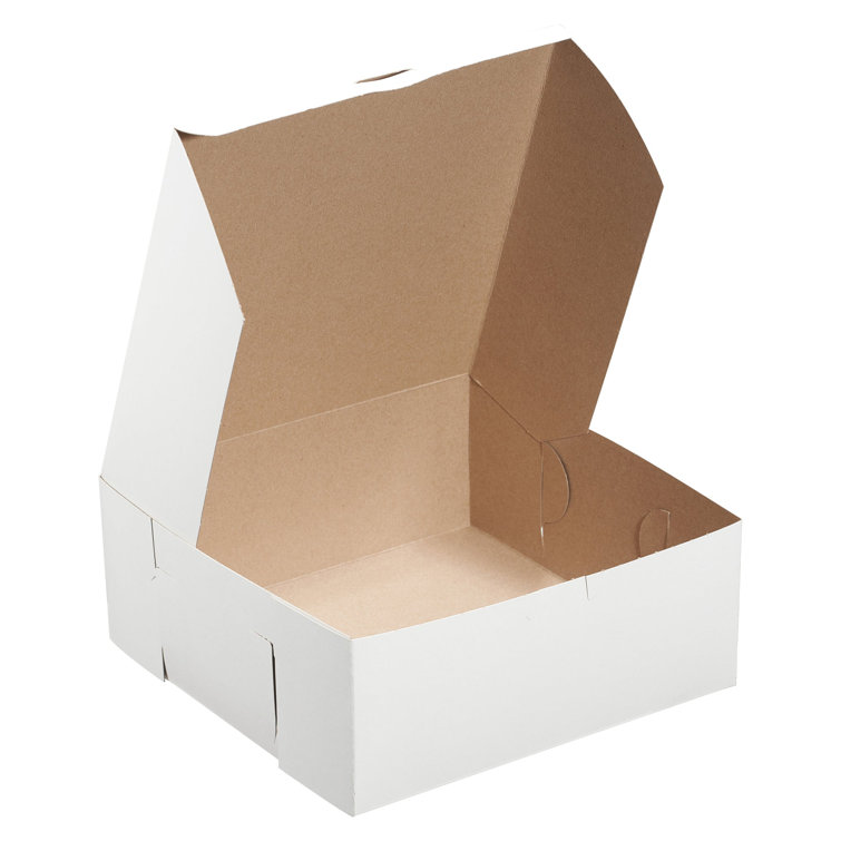 EcoQuality White Bakery Pastry Boxes for Cake and Cupcakes Wayfair Canada